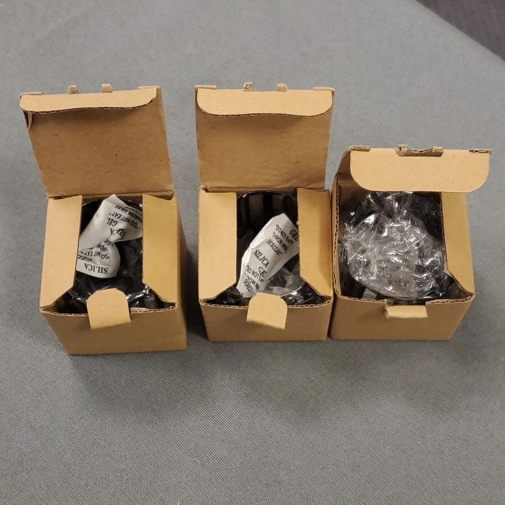 Set of 3 metal Teenie Wraps (Gold Canyon) fits Volights, straight votive glasses